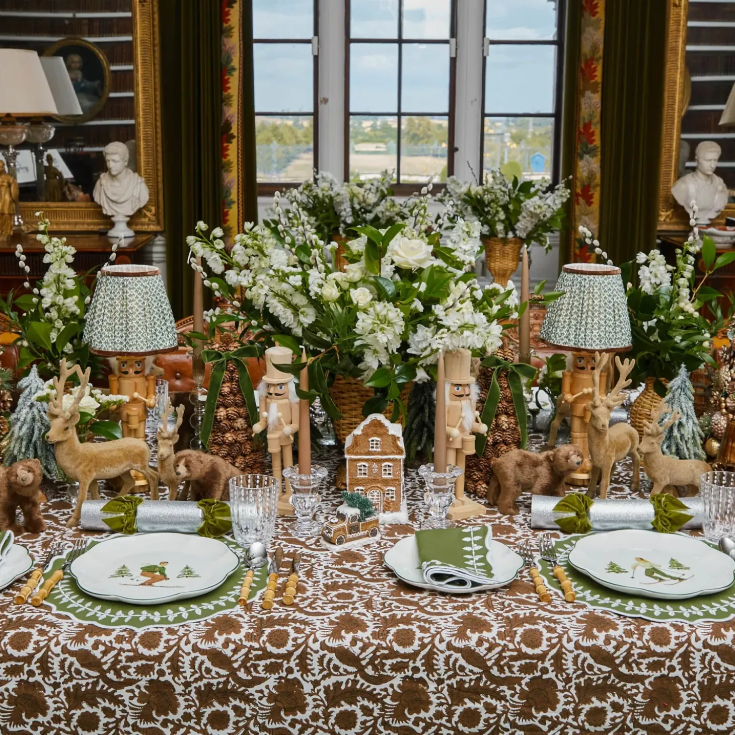 Green Bow Laurel Placemats (Set of 4)