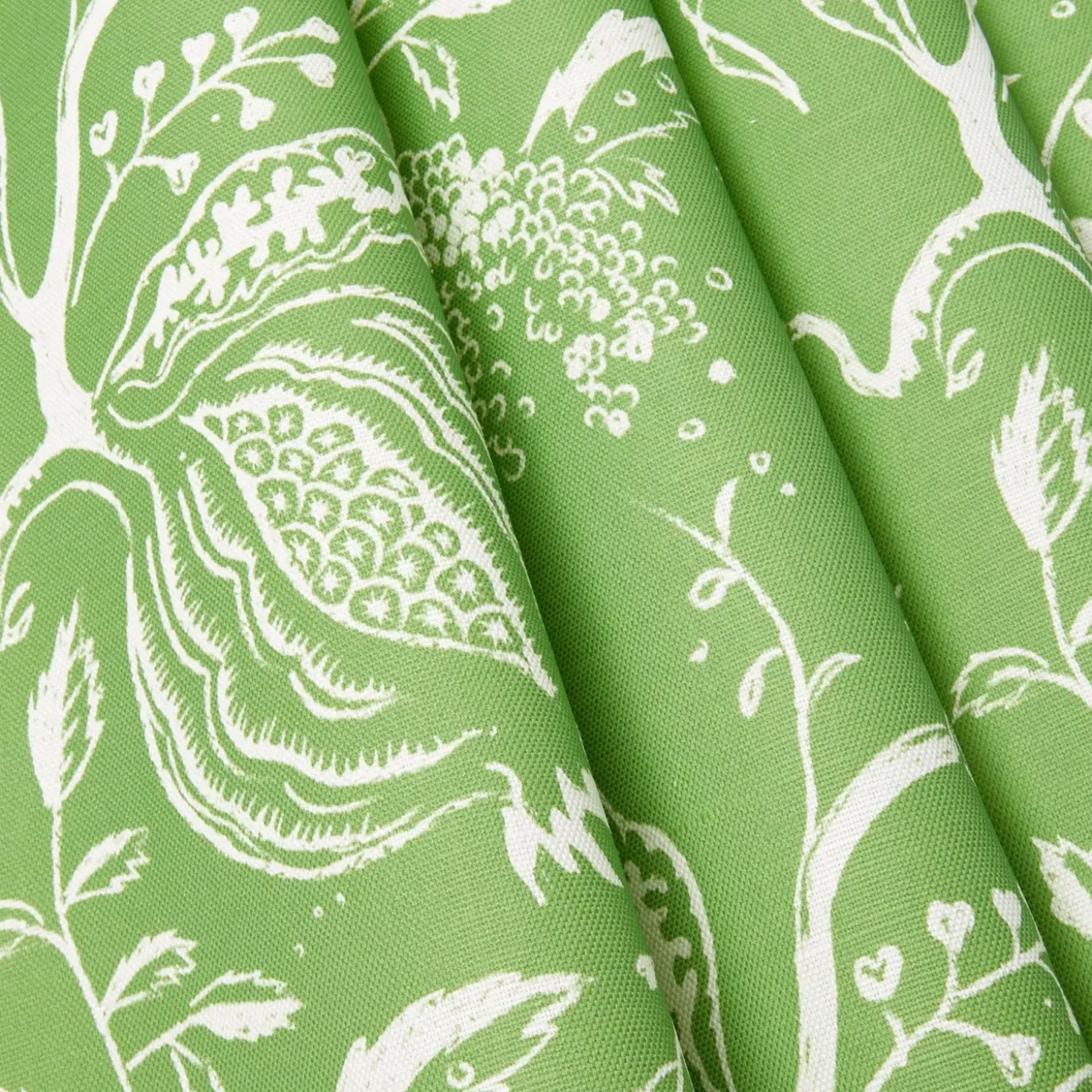 Green Chelsea Square Fabric