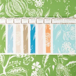 Green Chelsea Square Fabric