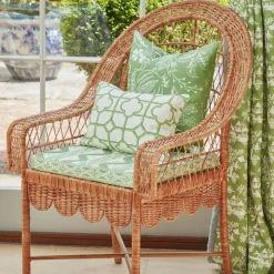 Green Chelsea Square Fabric
