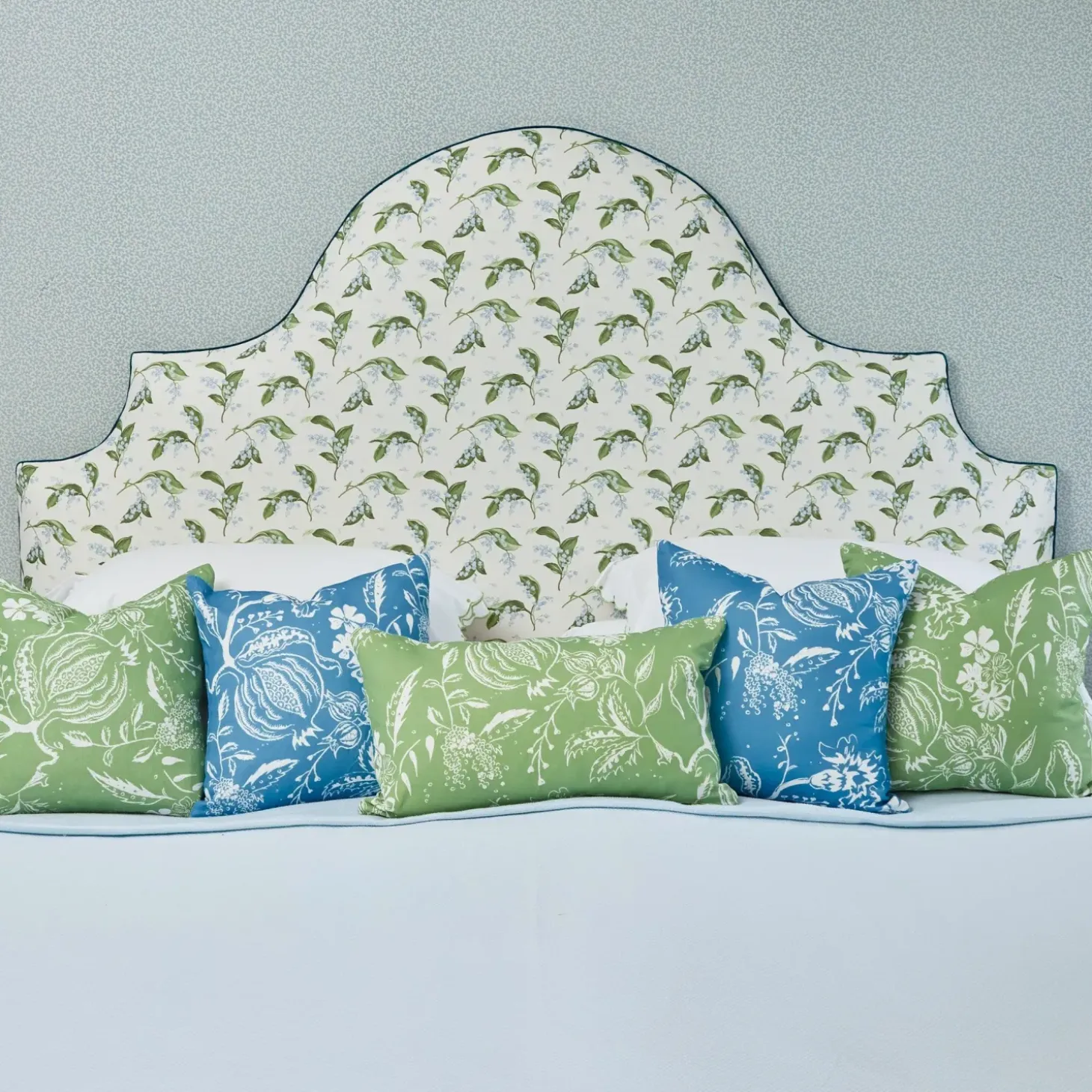 Green Chelsea Square Fabric