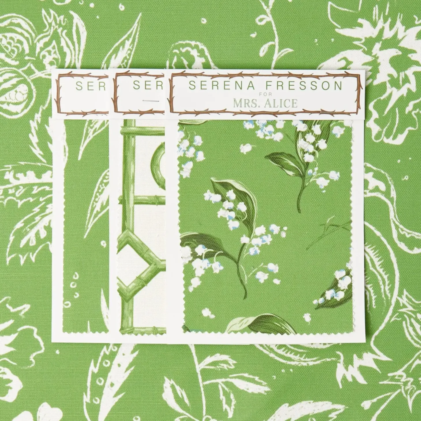 Green Chelsea Square Fabric