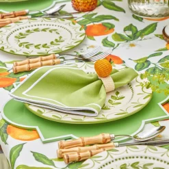 Green Garland Dinner Plates (Set of 4)