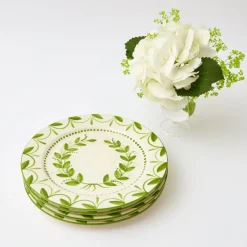 Green Garland Dinner Plates (Set of 4)