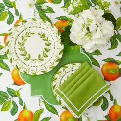 Green Garland Dinner Plates (Set of 4)