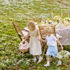 Green Gingham Basket