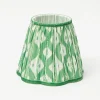 Green Ikat  Lampshade (18cm)