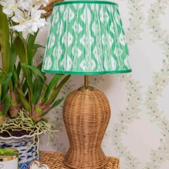 Green Ikat Lampshade (30cm)