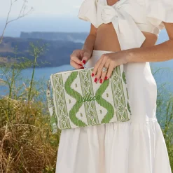 Green Ikat Pochette