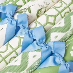 Green Ikat Stripe Wallpaper