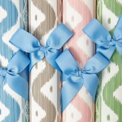 Green Ikat Stripe Wallpaper