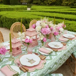Green Ikat Tablecloth