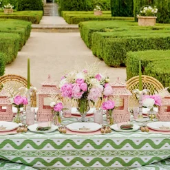 Green Ikat Tablecloth