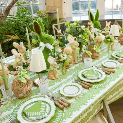 Green Laurel Dinner & Starter Plates (Set of 8)