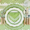 Green Laurel Placemats & Napkins (Set of 4)