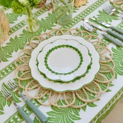 Green Laurel Starter Plates (Set of 4)
