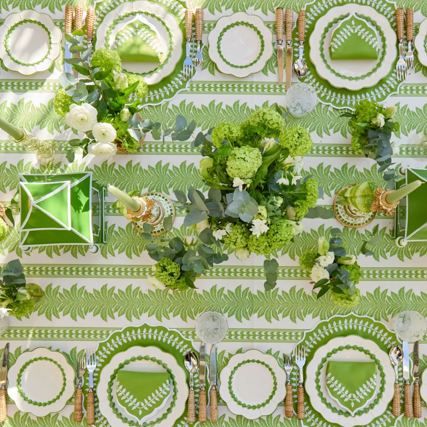 Green Laurel Starter Plates (Set of 4)