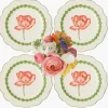 Green Laurel Tulip Dinner Plates (Set of 4)