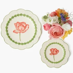 Green Laurel Tulip Starter Plate