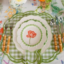Green Laurel Tulip Starter Plate