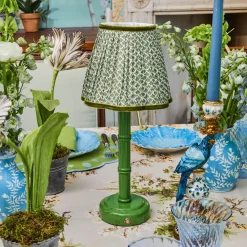 Green Leonora Lacquer Rechargeable Lamp