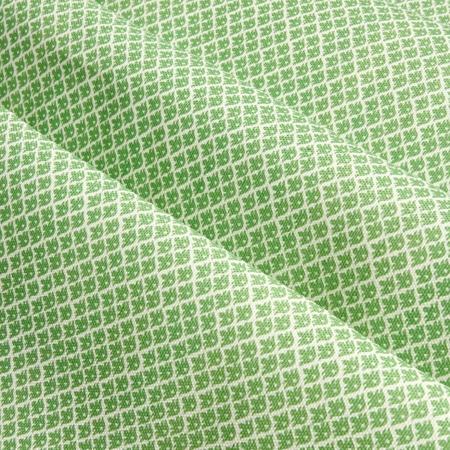 Green Lotus Flower Fabric