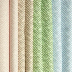 Green Lotus Flower Fabric