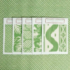 Green Lotus Flower Fabric