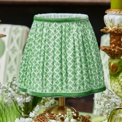 Green Lotus Lampshade (18cm)