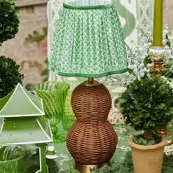 Green Lotus Lampshade (18cm)