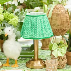 Green Lotus Lampshade (22cm)