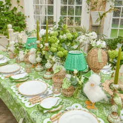 Green Parrot Candle Holder (Pair)