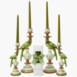 Green Parrot Candle Set
