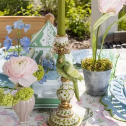 Green Parrot Candle Set