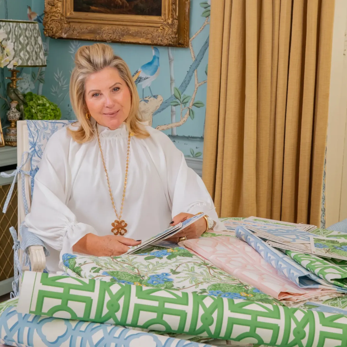 Green Pavilion Fabric