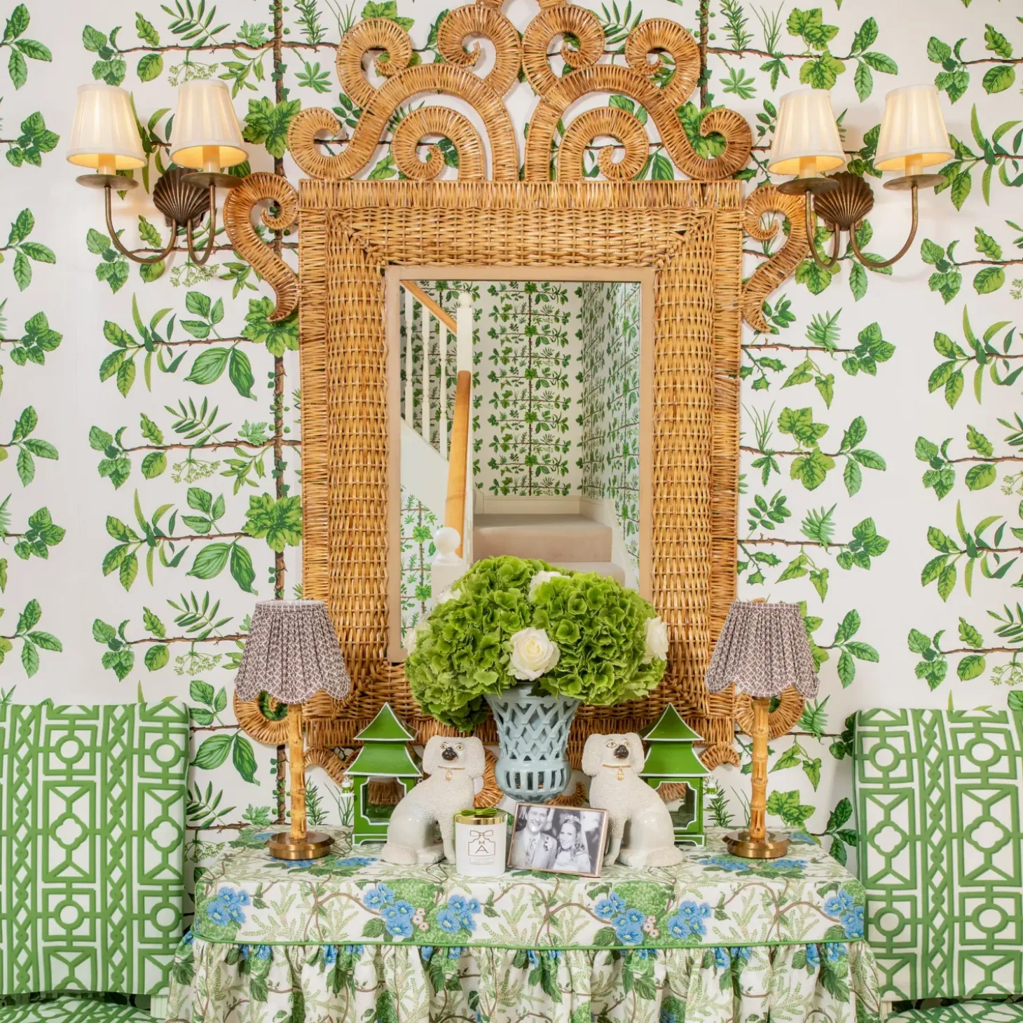 Green Pavilion Fabric