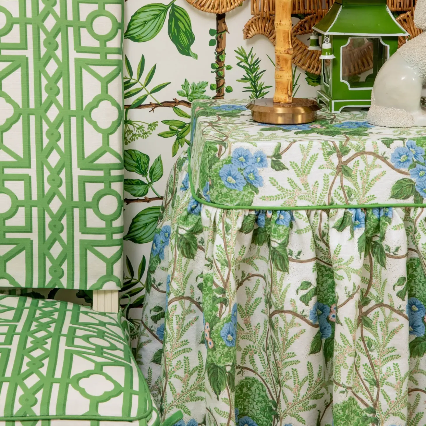 Green Pavilion Fabric