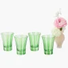 Green Positano Glasses (Set of 4)