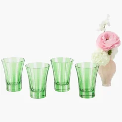 Green Positano Glasses (Set of 4)