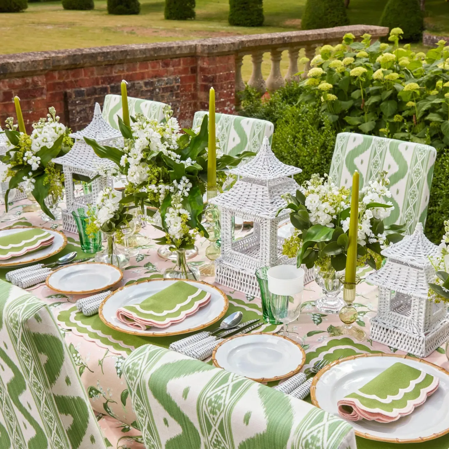Green Positano Glasses (Set of 4)