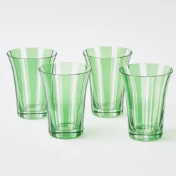 Green Positano Glasses (Set of 4)