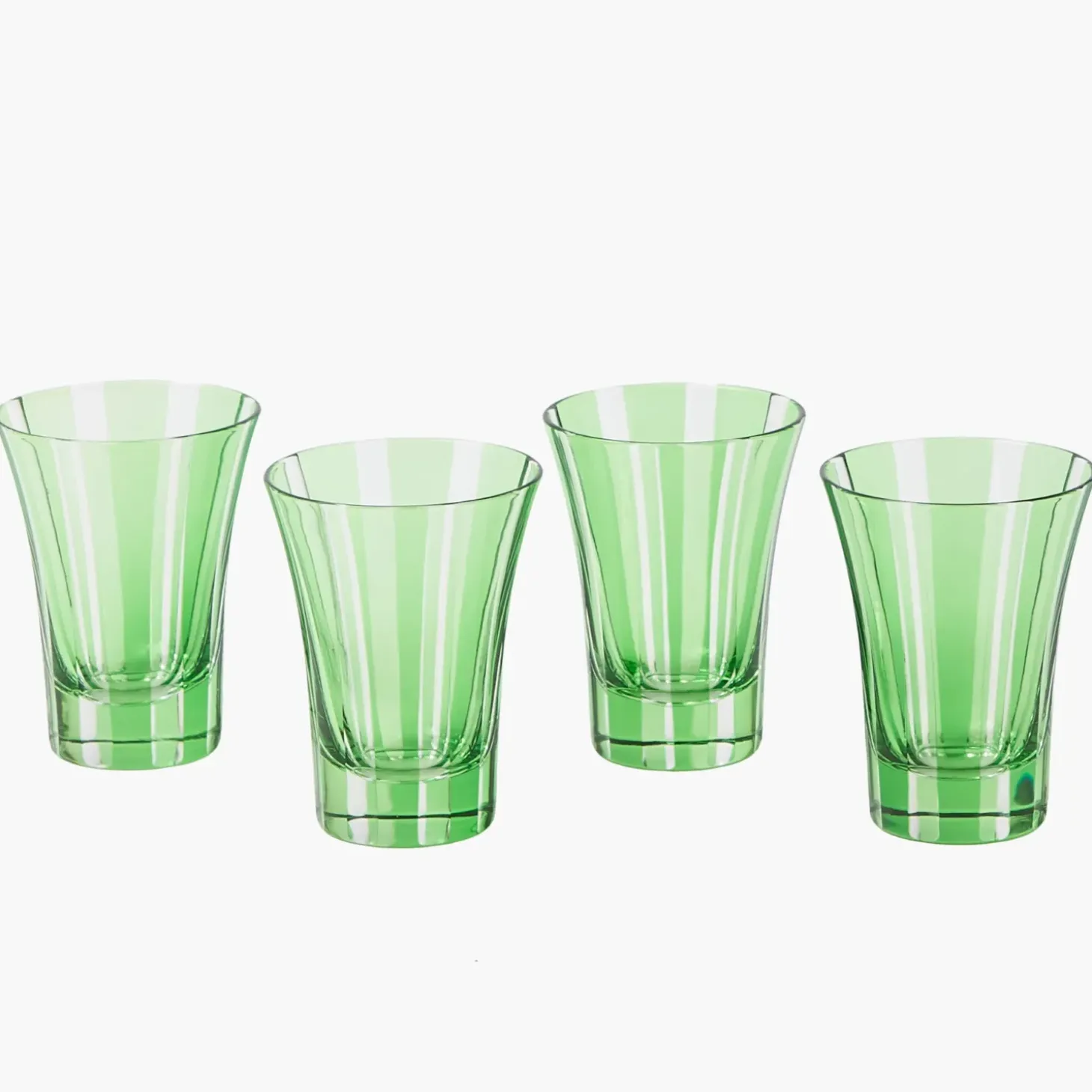 Green Positano Glasses (Set of 4)