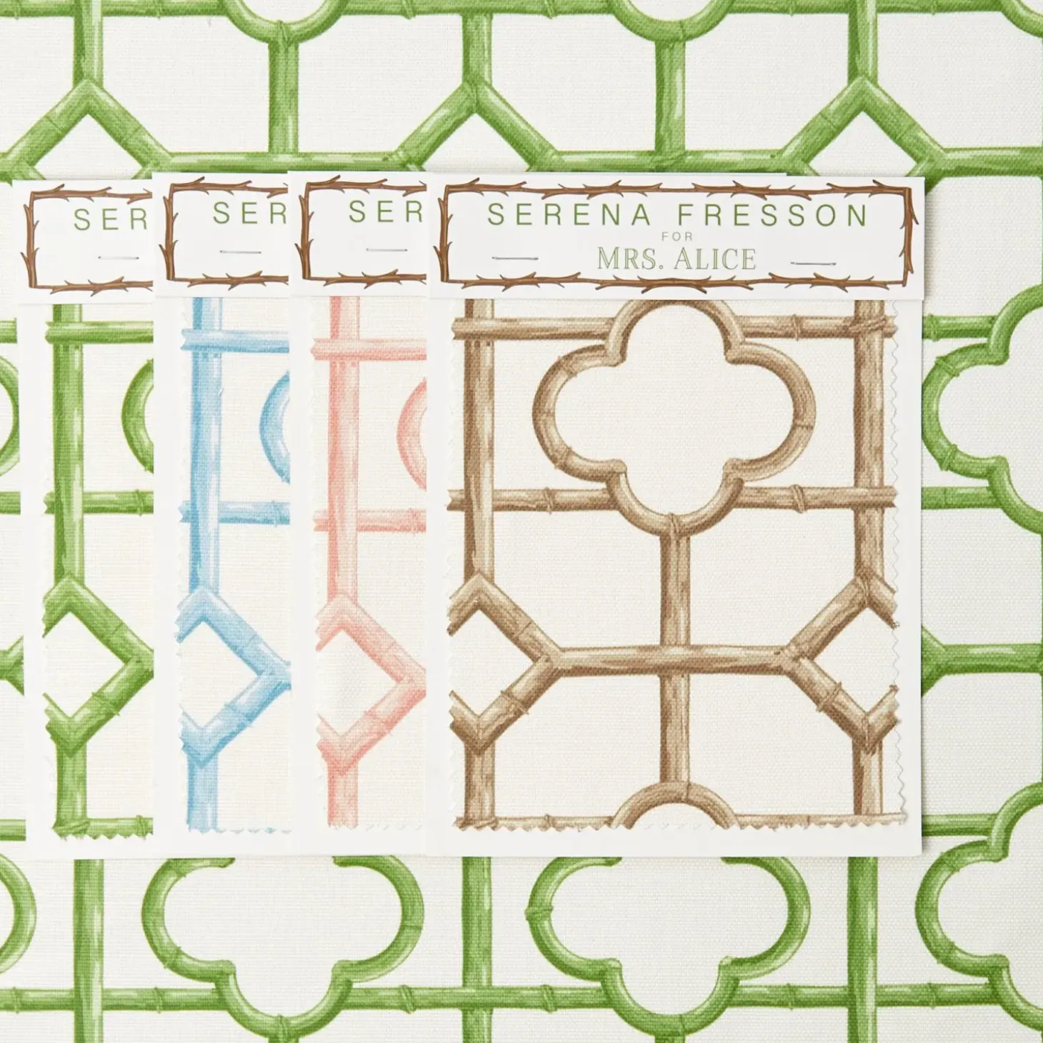 Green Shaded Bamboo Fabric
