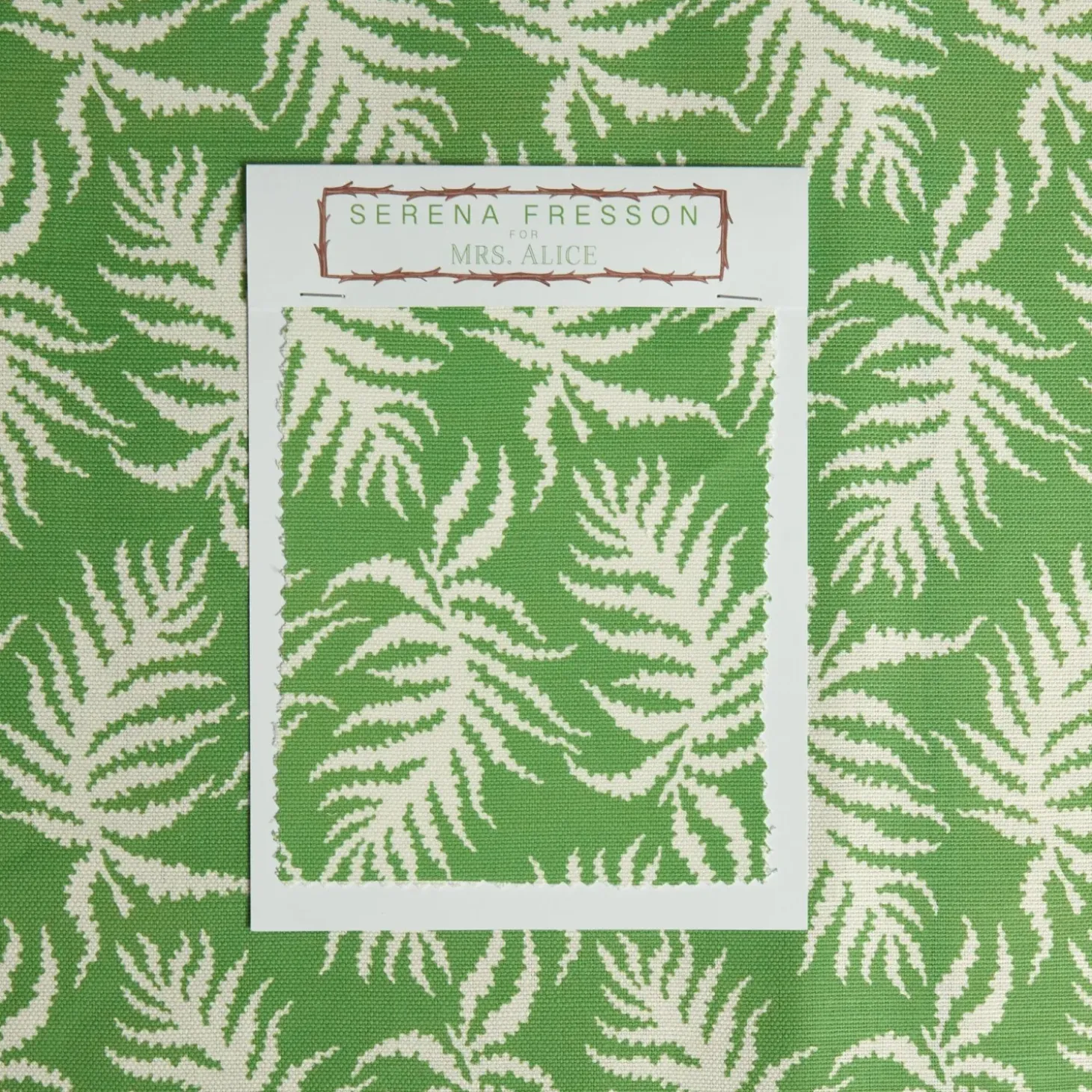 Green Trailing Ferns Fabric