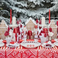 Gretel Applique Red Tablecloth