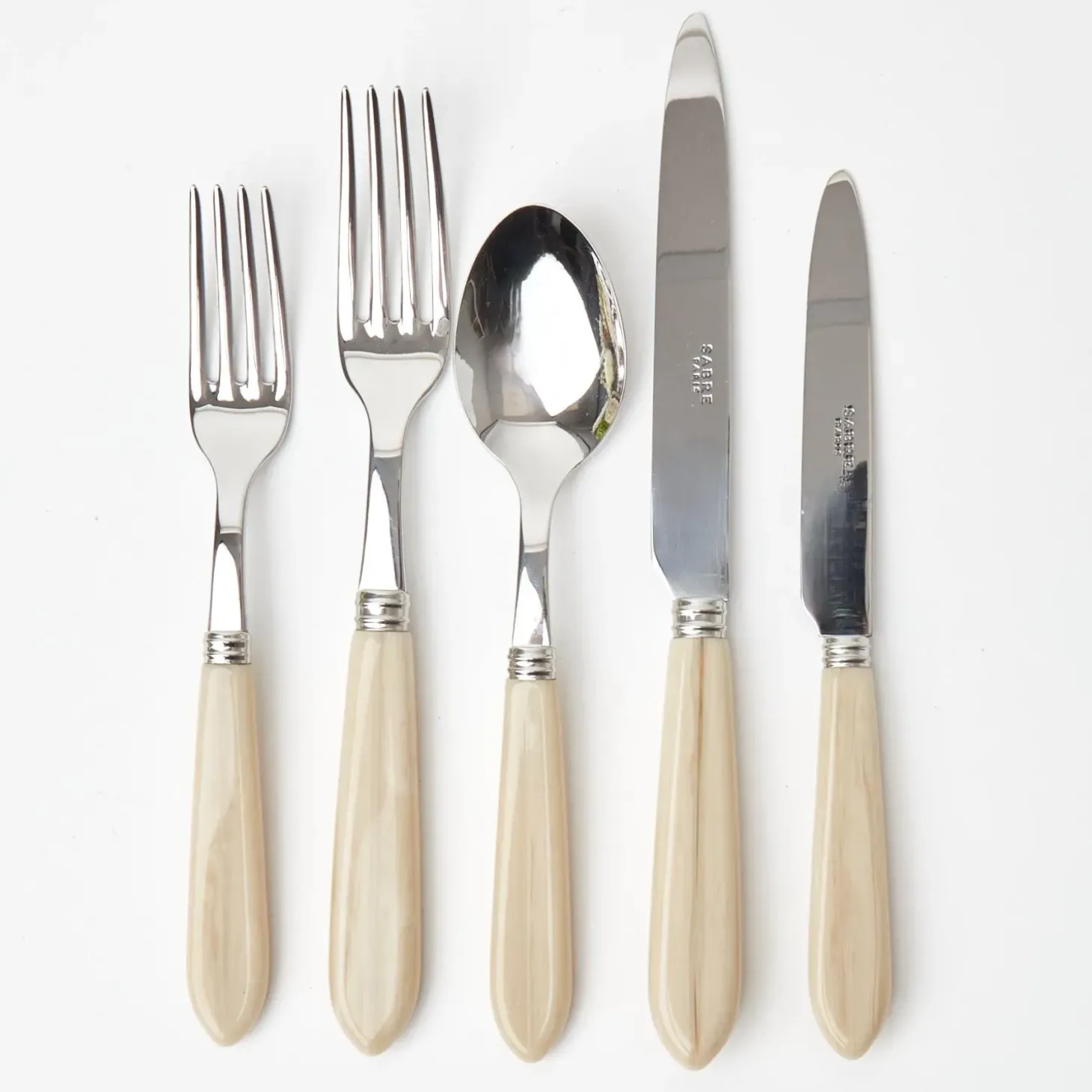 Grey Horn Cutlery Set (5 Piece)