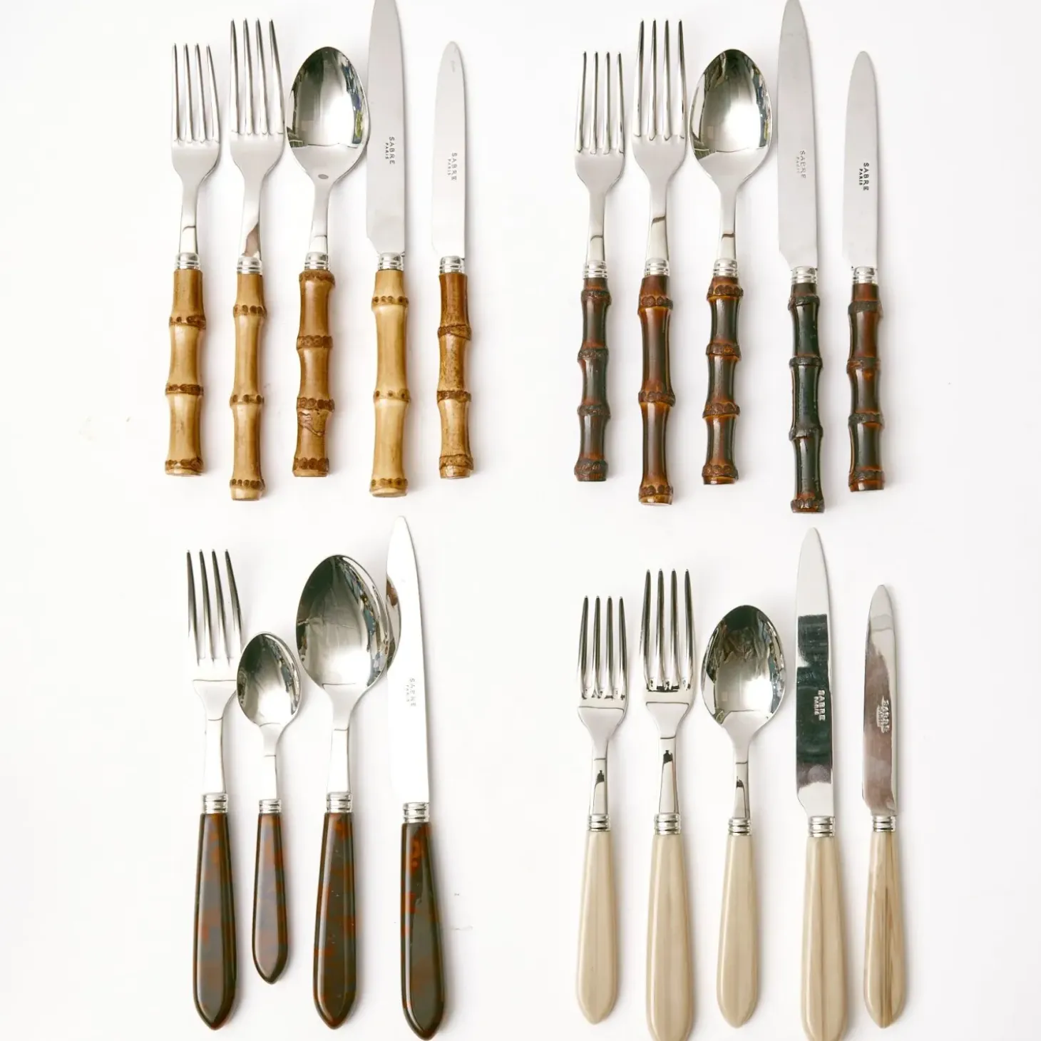 Grey Horn Cutlery Set (5 Piece)