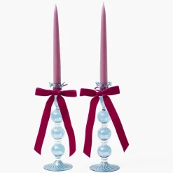 Handmade Purple Candles (Set of 8)