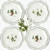Heidi & Hans Skier Dinner & Starter Plates (Set of 8)