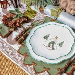 Heidi & Hans Skier Dinner Plate  (Set of 4)